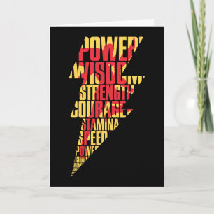 SHAZAM! Shazam Abilities Lightning Graphic Card