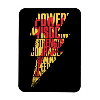 SHAZAM! | Shazam Abilities Lightning Graphic Magnet