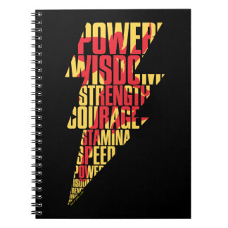 SHAZAM! | Shazam Abilities Lightning Graphic Notebook