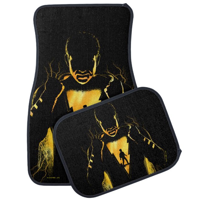 SHAZAM! | Shazam and Billy Lightning Silhouette Car Floor Mat (Set)