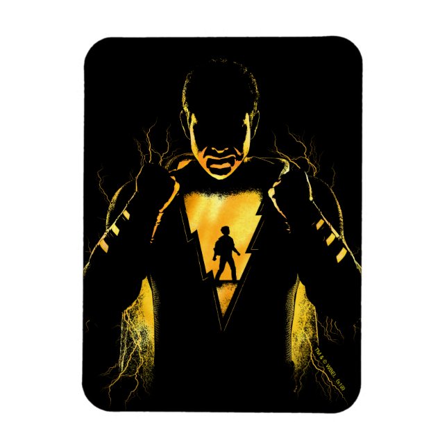SHAZAM! | Shazam and Billy Lightning Silhouette Magnet (Vertical)