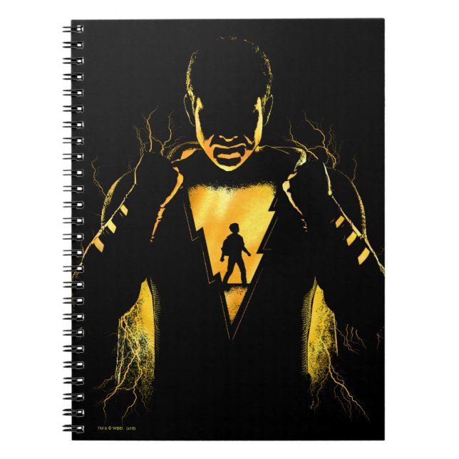 SHAZAM! | Shazam and Billy Lightning Silhouette Notebook (Front)