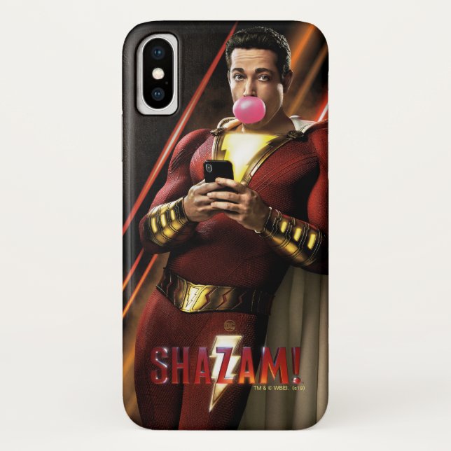 SHAZAM! | Shazam Blowing Bubble Gum Case-Mate iPhone Case (Back)