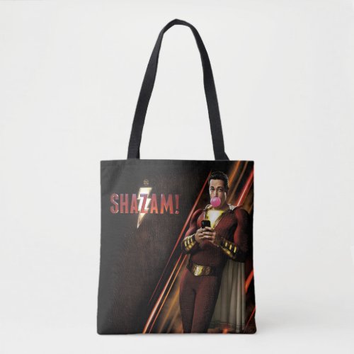 SHAZAM  Shazam Blowing Bubble Gum Tote Bag