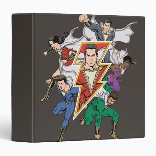 SHAZAM  Shazam Family Graphic 3 Ring Binder