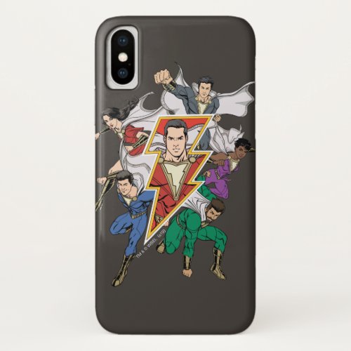 SHAZAM  Shazam Family Graphic iPhone X Case