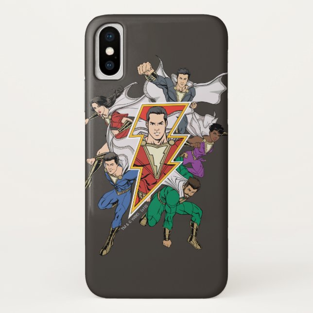 SHAZAM! | Shazam Family Graphic Case-Mate iPhone Case (Back)