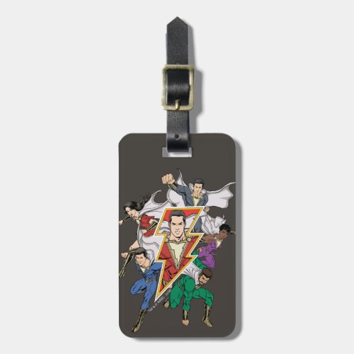 SHAZAM  Shazam Family Graphic Luggage Tag