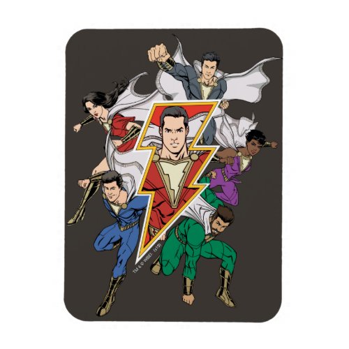 SHAZAM  Shazam Family Graphic Magnet