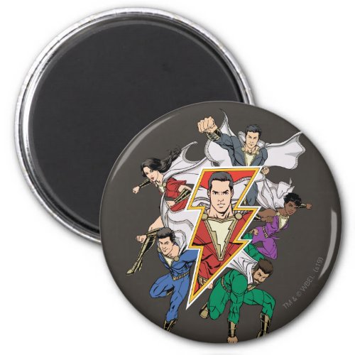 SHAZAM  Shazam Family Graphic Magnet