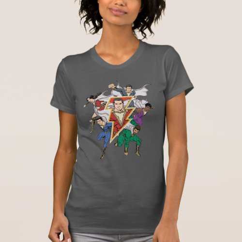 SHAZAM  Shazam Family Graphic T_Shirt