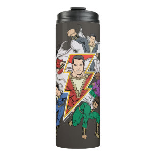 SHAZAM! Shazam Family Graphic Thermal Tumbler