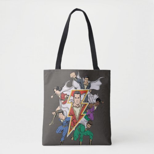 SHAZAM  Shazam Family Graphic Tote Bag