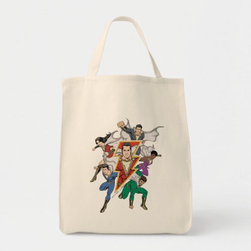 SHAZAM  Shazam Family Graphic Tote Bag