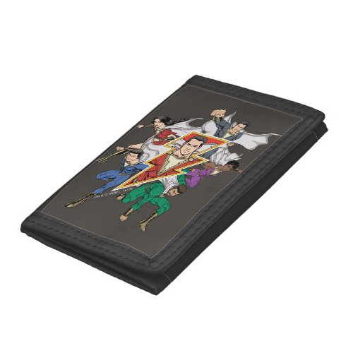 SHAZAM  Shazam Family Graphic Trifold Wallet