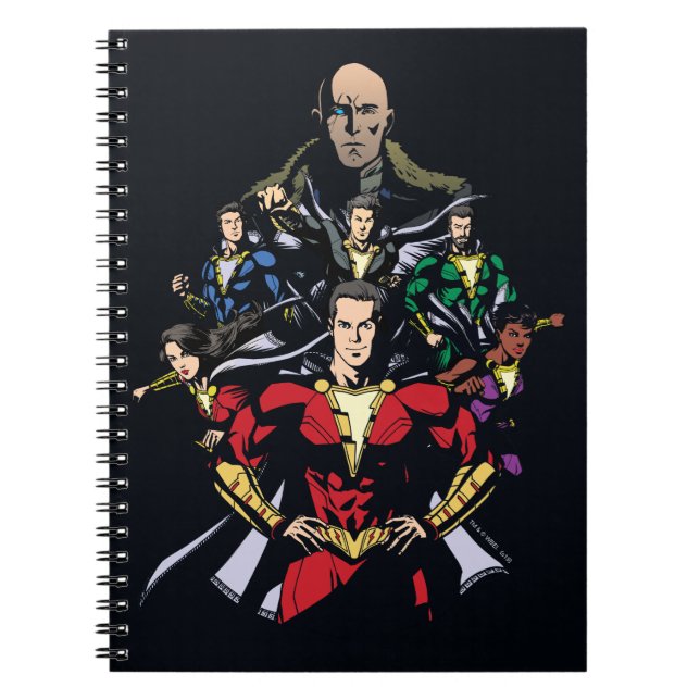 SHAZAM! | Shazam Family Vs. Dr. Sivana Notebook (Front)