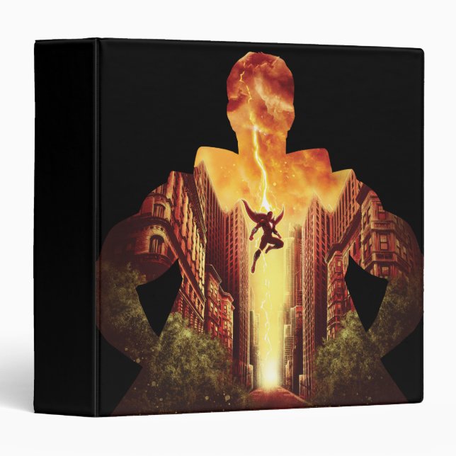 SHAZAM! | Shazam Sunset Silhouette 3 Ring Binder (Front/Spine)