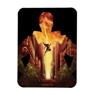 SHAZAM!   Shazam Sunset Silhouette Magnet