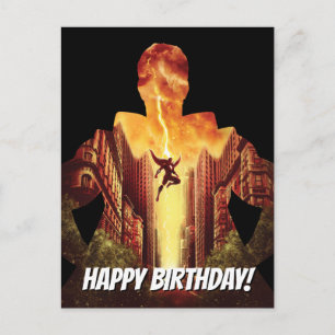 SHAZAM! Shazam Sunset Silhouette Postcard