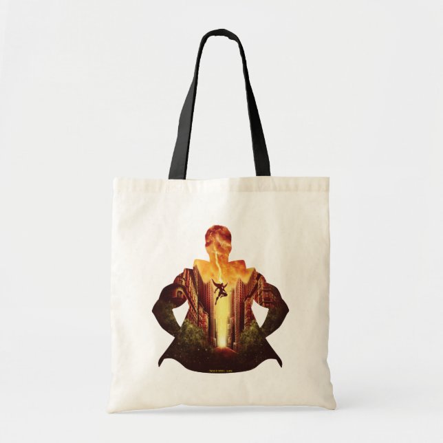 SHAZAM! | Shazam Sunset Silhouette Tote Bag (Front)
