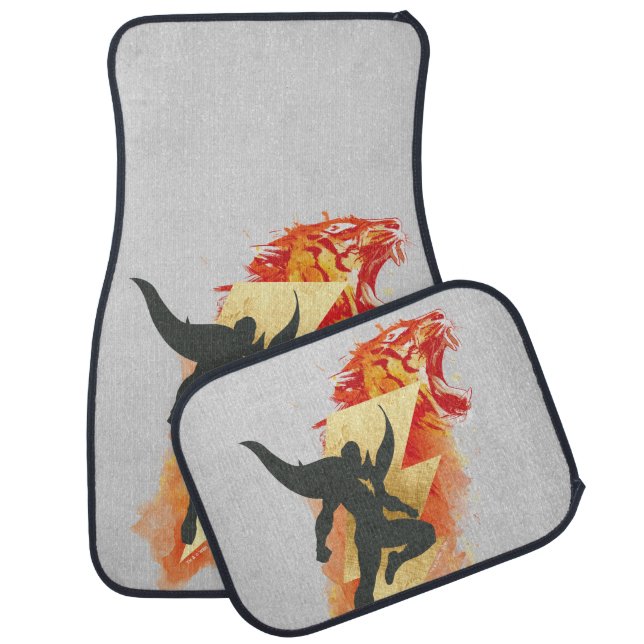 SHAZAM! | Shazam Tiger & Lightning Graphic Car Floor Mat (Set)