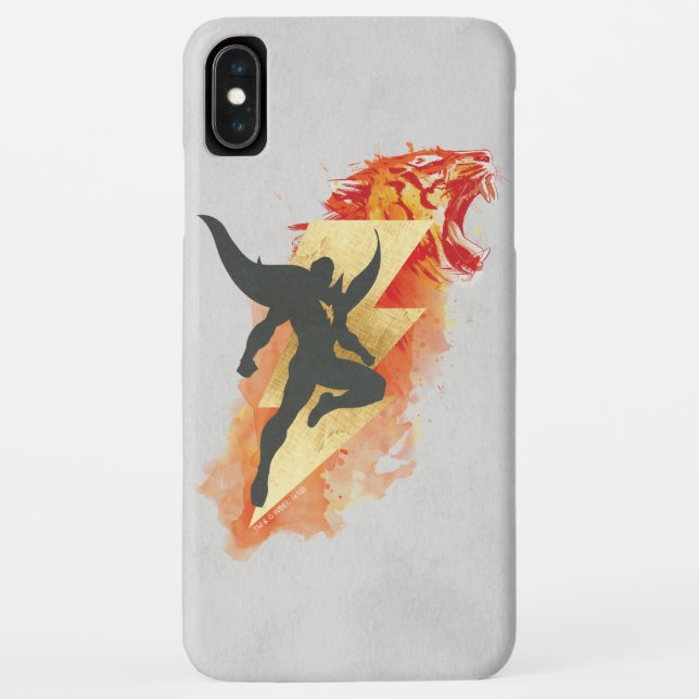 SHAZAM! | Shazam Tiger & Lightning Graphic Case-Mate iPhone Case (Back)