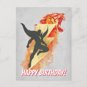 SHAZAM! Shazam Tiger & Lightning Graphic Postcard