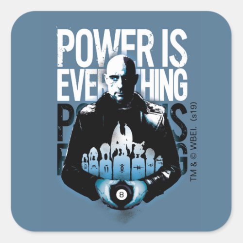 SHAZAM  Sivana Power Is Everything Square Sticker