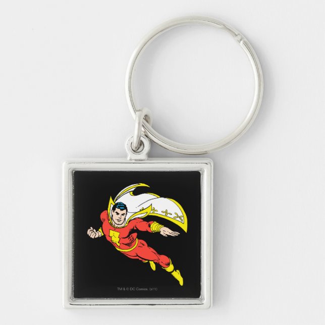 Shazam Soaring Keychain (Front)