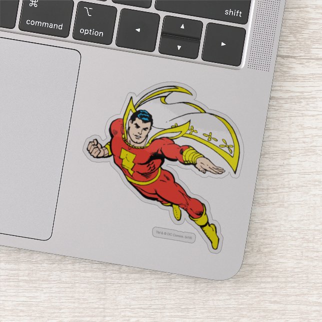 Shazam Soaring Sticker (Detail)