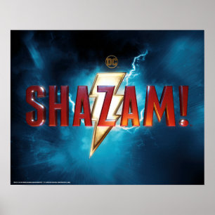 SHAZAM! Theatrical Logo Poster