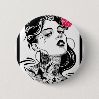 SHE AWAITS DREAMS BUTTON
