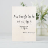 She Be But Little She is Fierce Shakespeare Quote (Standing Front)
