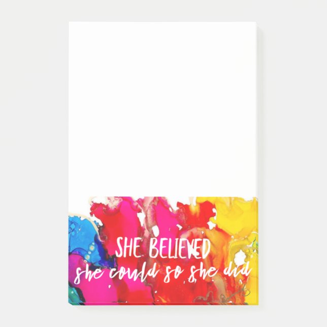 She Believed Lovitude Post It Notes (Front)