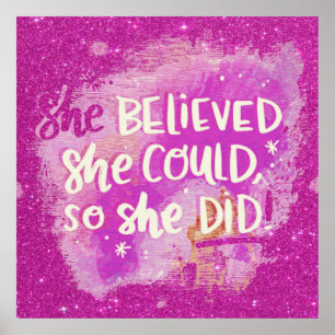 She believed poster