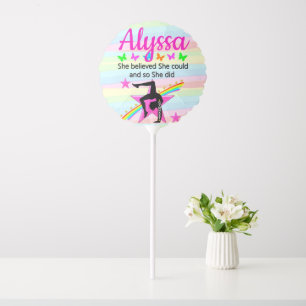 SHE BELIEVED SHE COULD GYMNAST DESIGN BALLOON
