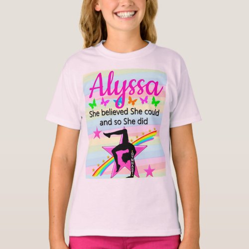 SHE BELIEVED SHE COULD GYMNAST DESIGN T_Shirt