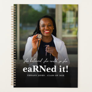 She Believed She Could RN Nurse Photo Graduation Planner