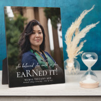 She Believed She Could RN Nurse Photo Graduation