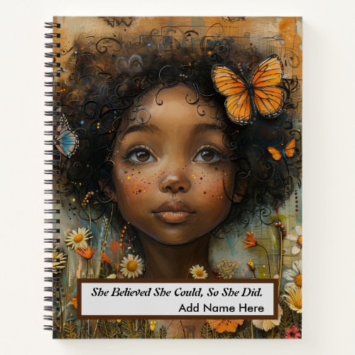 She Believed She Could So She Did Black Girl  Notebook