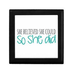 She Believed She Could, So She Did Gift Box
