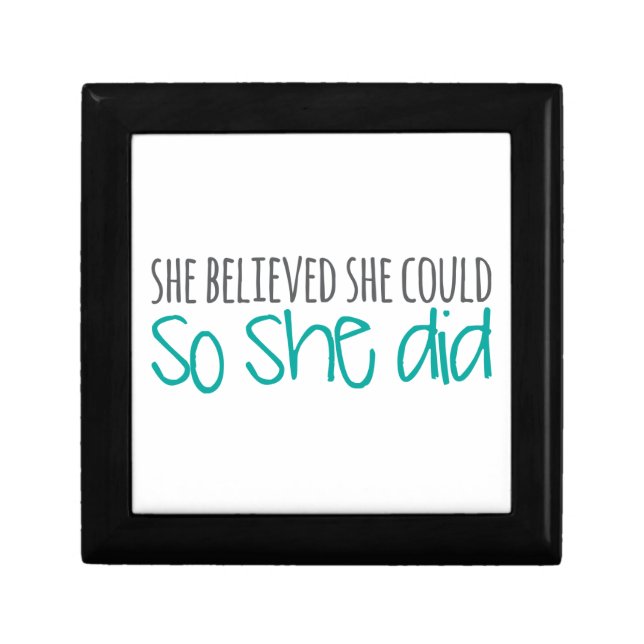 She Believed She Could, So She Did Gift Box (Front)