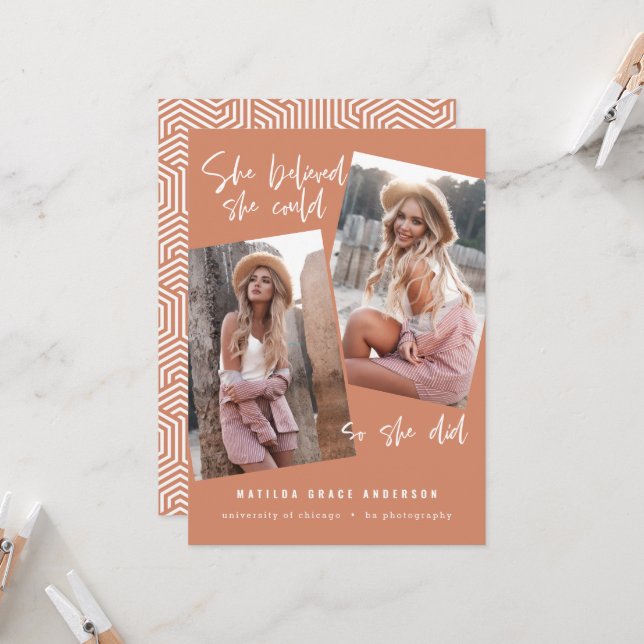 She believed she could so she did graduation (Front/Back In Situ)