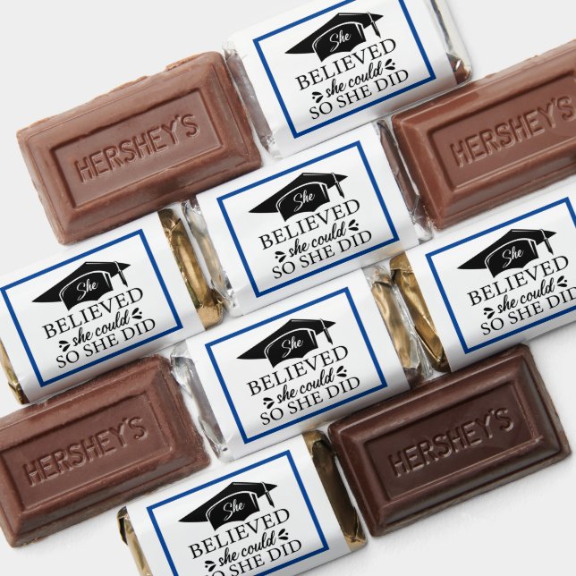 She Believed She Could So She Did Graduation  Hers Hershey's Miniatures (Assorted)