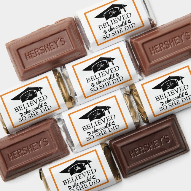 She Believed She Could So She Did Graduation  Hershey's Miniatures (Assorted)