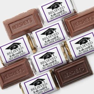 She Believed She Could So She Did Graduation  Hershey's Miniatures