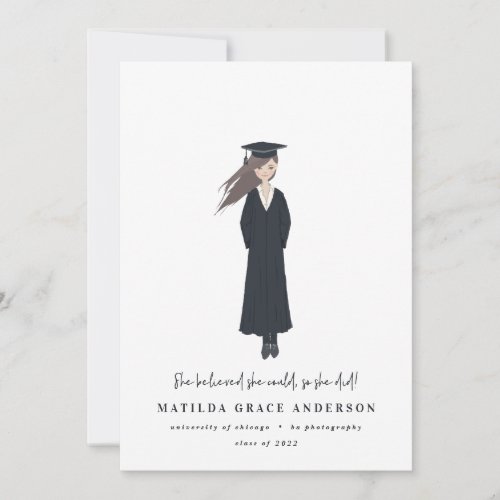 She believed she could so she did graduation party