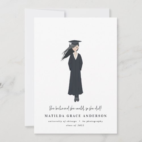 She believed she could so she did graduation party