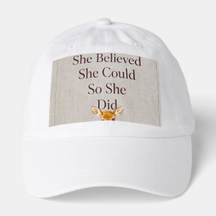 She Believed She Could So She Did Inspirati Hat