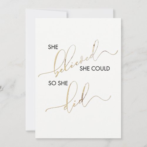 She Believed She Could So She Did Inspiring Quote